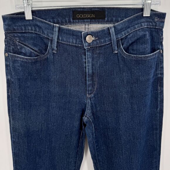 GOLDSIGN Stardust Dark Wash Flare Jeans Size 30 - Picture 3 of 8